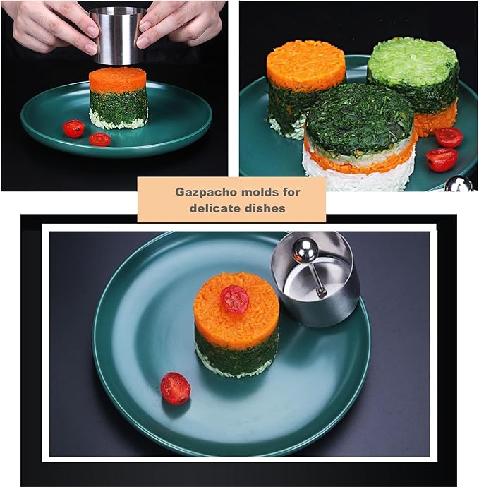2pcs Spiral Slicer Radish Potato Spiral Cutter & 1pcs Round Molding Set,Vegetables Fruits Spiral Twist Knife Scroller, Stainless Steel Magic Scroller Graters, Peelers and Slicers
