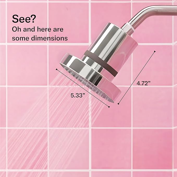 THE JOLIE FILTERED SHOWERHEAD with Shower Filter System- High Pressure Showerhead, Hair and Skincare Accessory to Improve Beauty and Personal Care Routine (Gold)