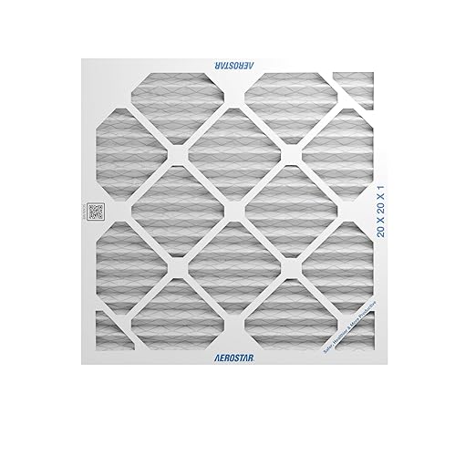 Aerostar 20x20x1 MERV 8 Air Filter, 6 Count, ACTUAL SIZE (19.75 x 19.75 x 0.75), HVAC, Air Conditioning & Furnace Filter Captures Dust, Lint & Pollen (MPR 600 / FPR 5), Made in USA