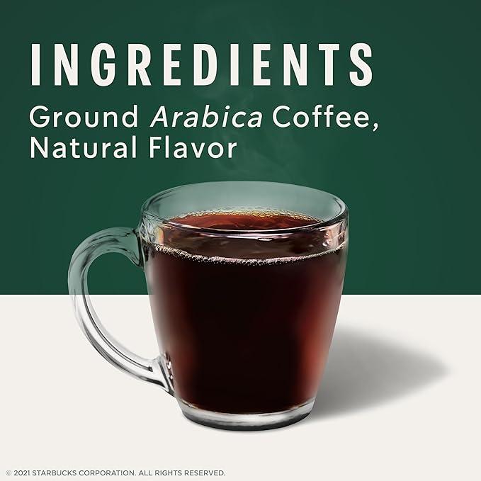 Starbucks K-Cup Coffee Pods, Flavored Hot or Iced Coffee, Toffeenut, 60 Keurig Pods