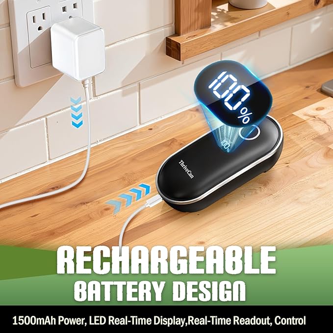 Rechargeable Electric Can Opener, One-Touch Automatic Can Opener with Smooth Edge, Effortless Can Opener for Seniors, Arthritis, Weak Hands, Home, Ideal Kitchen Tool for Daily Use