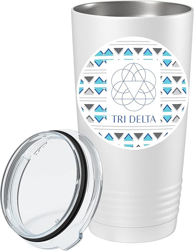 Sorority Stainless Steel Tumbler - 20oz - Ringed Base (#6)