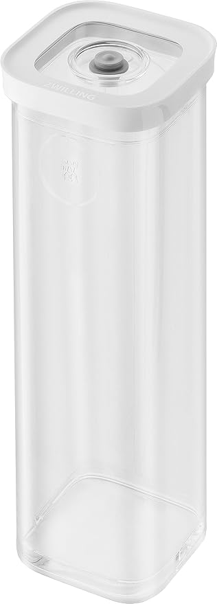 ZWILLING FRESH & SAVE CUBE Box, size 4S, modular & stackable container, airtight & vacuumable storage, dishwasher friendly, transparent