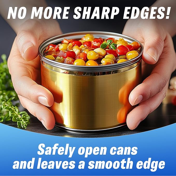 One Touch Electric Can Opener Fits All Can Sizes, Smooth Edge，Food Safe Kitchen Gadgets Automatic Can Opener for Kitchen