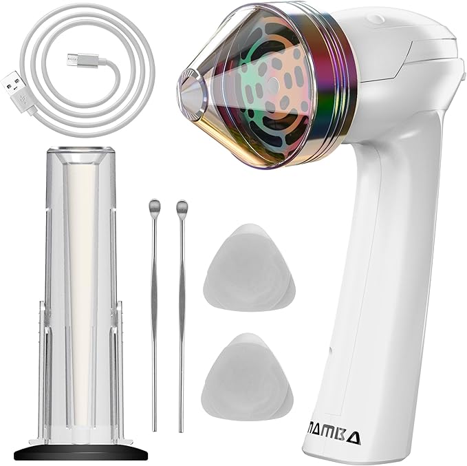 Mamba Loader XL 2g White USB Electric Herb Grinder. Small Portable Metal Herbal Machine & Spice Mill for the Kitchen