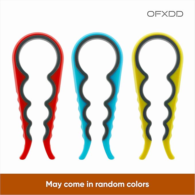 Easy Twist Jar Opener - Non Slip Bottle Can Opener with Silicone Grip - Gripper Opener for Jars
