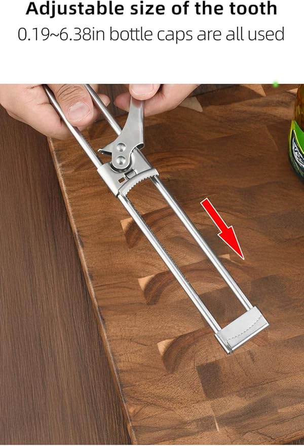 Jar Openers,Adjustable Multifunctional Stainless Steel Can Opener,Stainless Steel Can Opener Bottle Jar Lid Gripper Household Kitchen Tool, Manual Jar Bottle Opener Kitchen Accessories (1 Pcs)