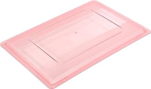 Carlisle FoodService Products CFS 10627C05 StorPlus Color-Coded Food Box Storage Container Lid Only, 26" x 18", Red (Pack of 6)