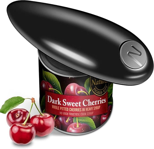 One Touch Battery Operated Electric Can Opener Fits Almost Size Can With Smooth Edge, Hands Free Electric Can Openers for Kitchen, Kitchen Gadgets Automatic Can Opener for Seniors, Arthritis