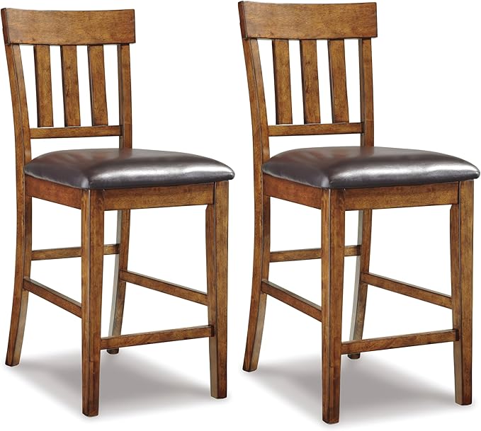 Signature Design by Ashley Ralene Counter Height Bar Stool, Medium Brown