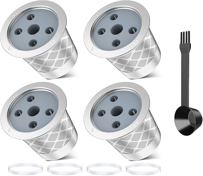 Reusable K Cups for Keurig K Supreme | Refillable K cups for Keurig K Supreme (Plus) Coffee Maker (4 PACK)