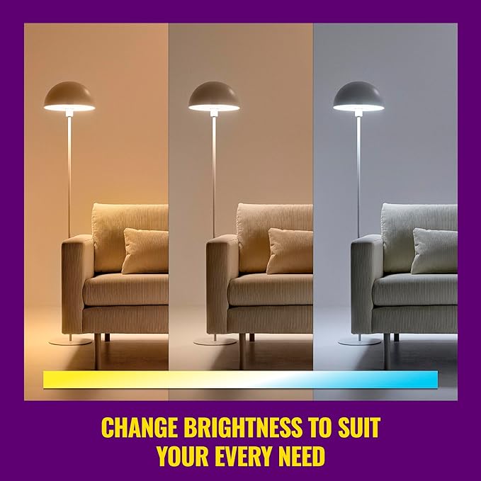 WiZ Connected 65W BR30 Color LED Smart Bulb - Pack of 6 - E26 - Indoor - Connects to Your Existing Wi-Fi - Control w/Voice or App + Activate w/Motion - Matter Compatible