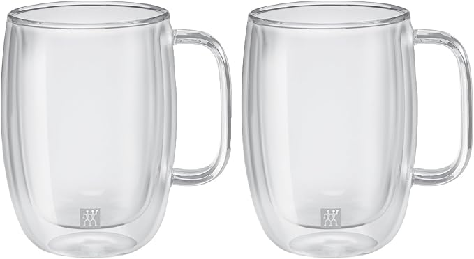 ZWILLING Sorrento Plus 2-pc Double-Wall Glass Latte Mug Set