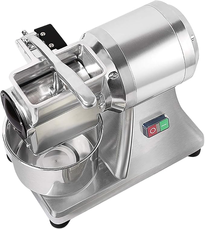 110V Electric Cheese Grater,550W Cheese Grinding Machine,Heavy Duty Stainless Steel Crushing Barrel Food Grinder,Commercial Pulverizer for Butter, Cheese & Hard Vegetables