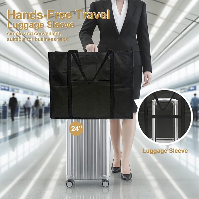 Large Heavy Duty Garment Bags for Hanging Clothes, Clothing Storage with Zippered Breathable Design, Travel Garment Bags for Long Garment Storage, Hanging Garment Bags for Travel and Closet 54 inches