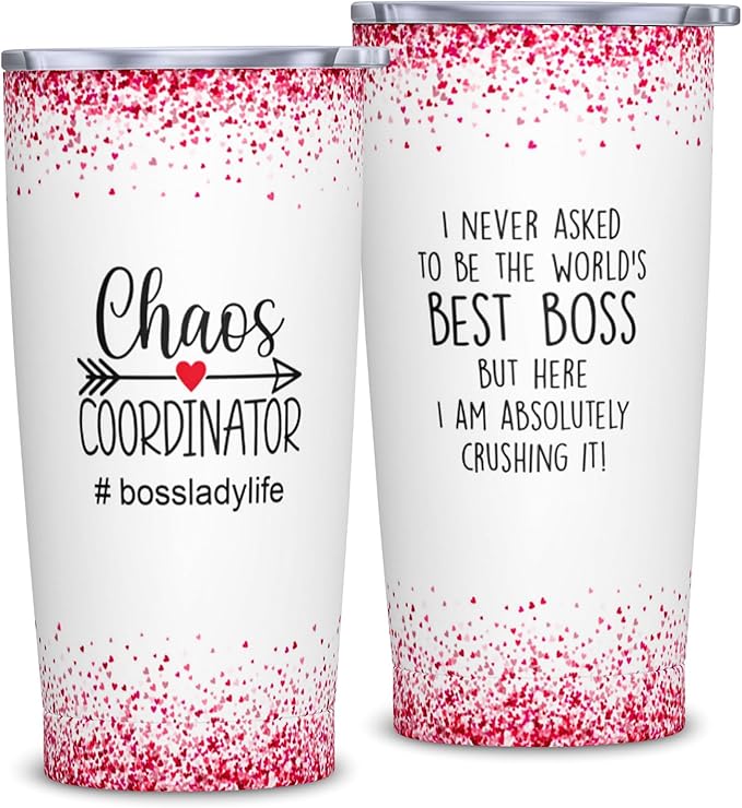 Boss Lady Gifts for Women, Bosses Day Gifts for Women, Unique Birthday Gift for Boss Female, Best Female bosses Ever Gift 20oz Tumbler