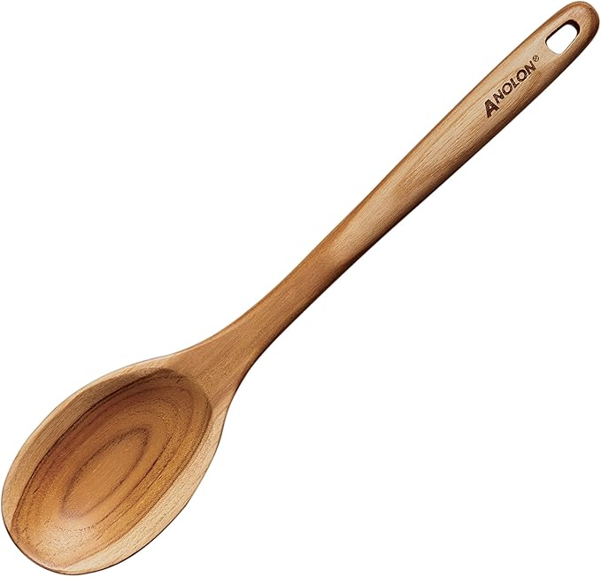 Anolon Teak Wood Tools 13-Inch Tool Set, 3-Piece