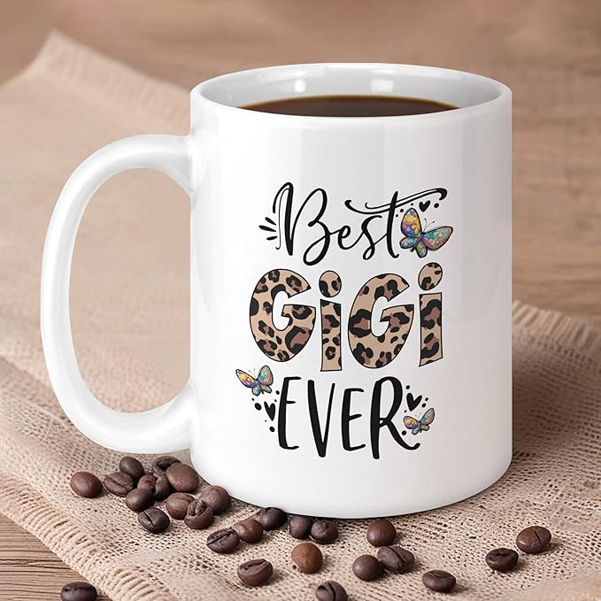 Gigi Gifts 11oz Mug, Mothers Day Gifts for Gigi, Grandma Birthday Gift from Grandkids，Best Grandma Ever Mug