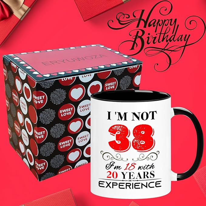1987 38th Birthday Mug for Women Men, Turning 38 Year Old Birthday Gifts for Mom, Dad, Grandma, Grandpa, Wife, Husband, Daughter, Sister, Best Friends, Coworkers, Her, Him, 11oz Coffee Cup