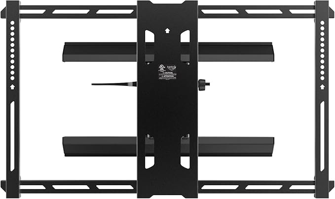 Kanto PMX680 Full Motion Pro Series Mount for 39" to 80" TVs | Adjustable Positioning | Integrated Cable Management | Toolless Tilt | Black