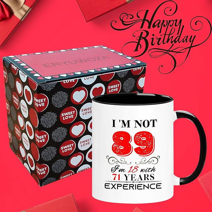 1936 89th Birthday Mug for Women Men, Turning 89 Year Old Birthday Gifts for Mom, Dad, Grandma, Grandpa, Wife, Husband, Daughter, Sister, Best Friends, Coworkers, Her, Him, 11oz Coffee Cup