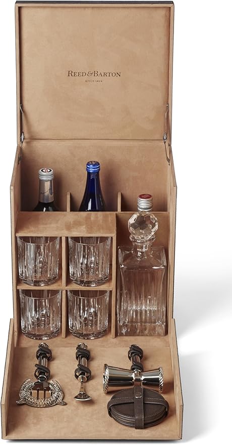 Reed And Barton 897307 200th Anniversary Soho Travel Bar Box Gift Set