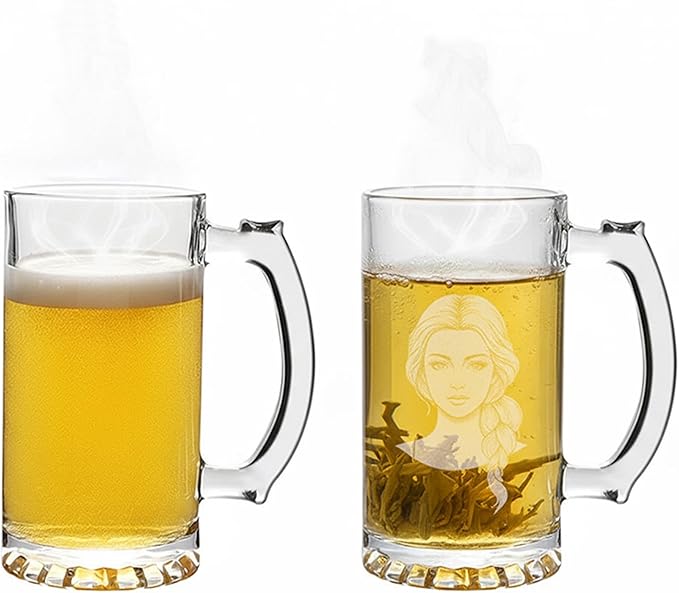 Personalized customized glass cup, engraved photo logo copy, beer cup, holiday party gift (H1)
