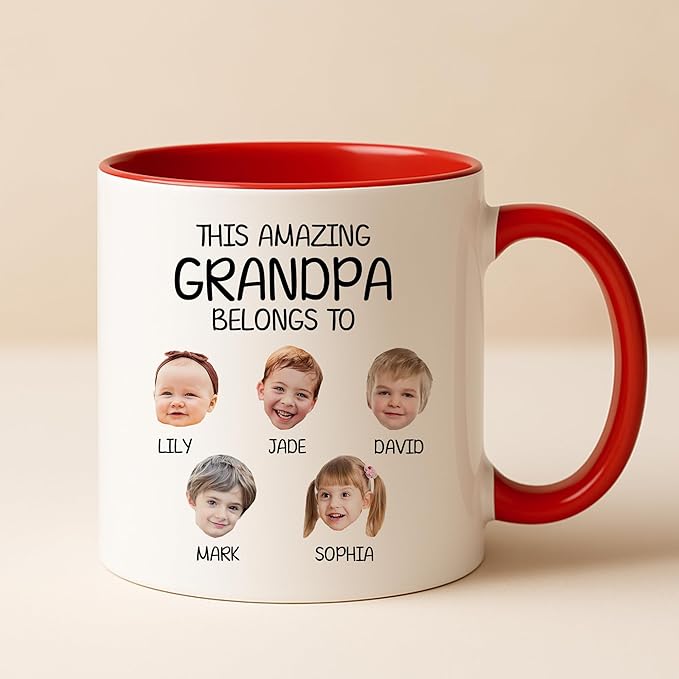 Personalized Dad to Papa Mug - Custom Est Year Coffee Mug for New Grandpa - First Time Grandfather Gift - Custom Grandparent - Keepsake for Him