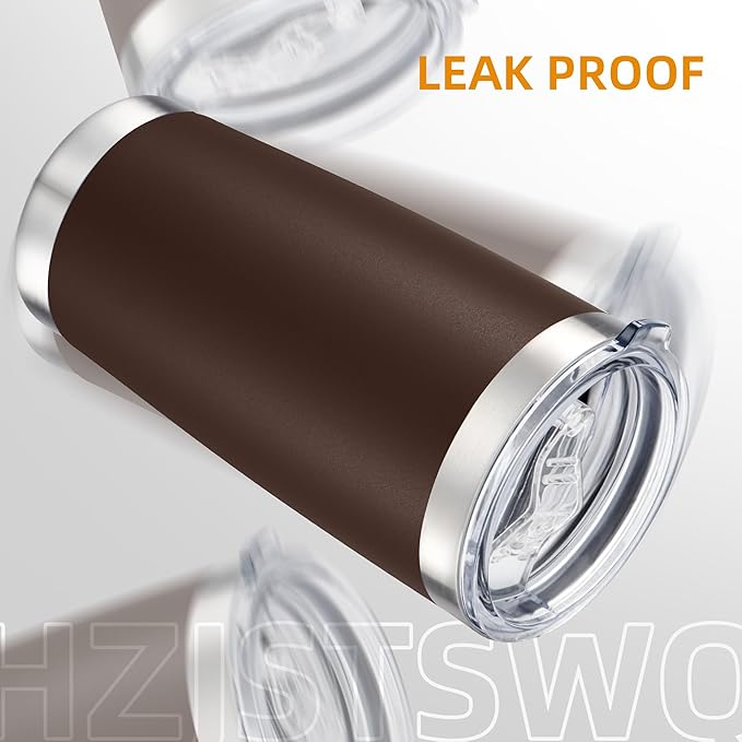 20 oz Tumbler Bulk with Lid Stainless Steel Insulated Tumblers Double Wall Vacuum Coffee Mug Powder Coated Tumbler Cups for Cold and Hot Drinks, Coffee, 12 pack