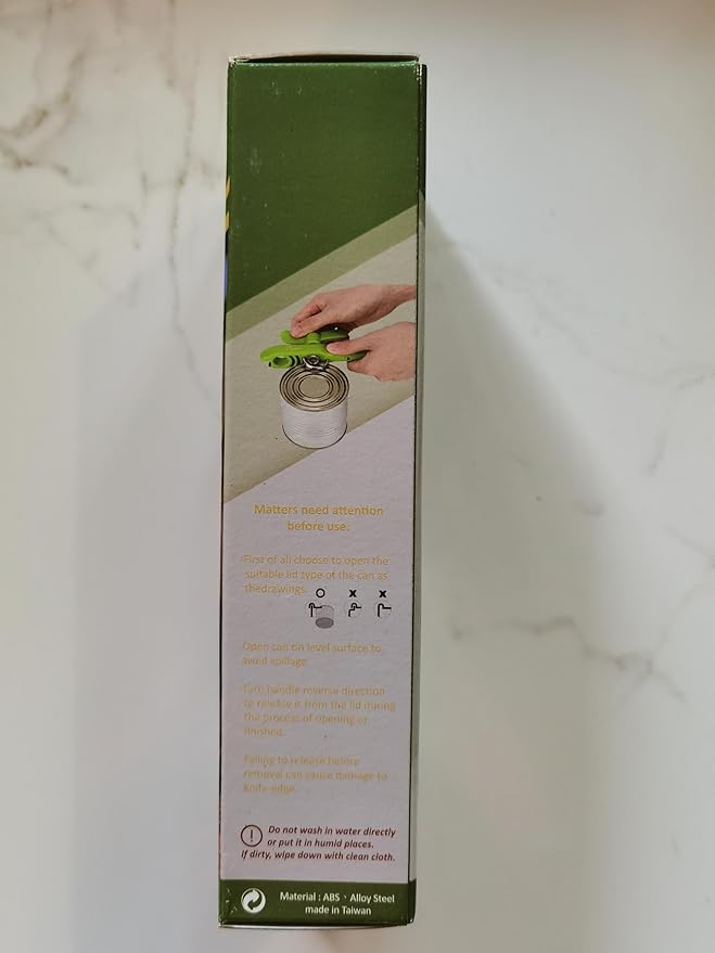 Home Kitchen Restaurant Safety Bottle Jar Wine Manual Can Opener&Bangrui Professional 4-in-1 Can Opener keeps smooth edges. With a corkscrew folded in the lever. Best Gadget for Kitchen Use (Green)