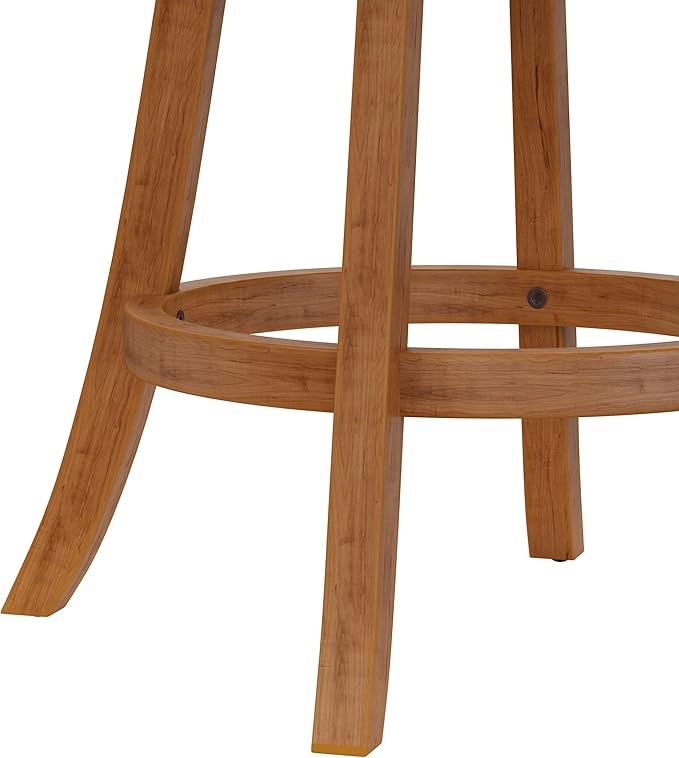Hillsdale Fairfox 24.5" Wood Swivel Counter Height Stool, Oak
