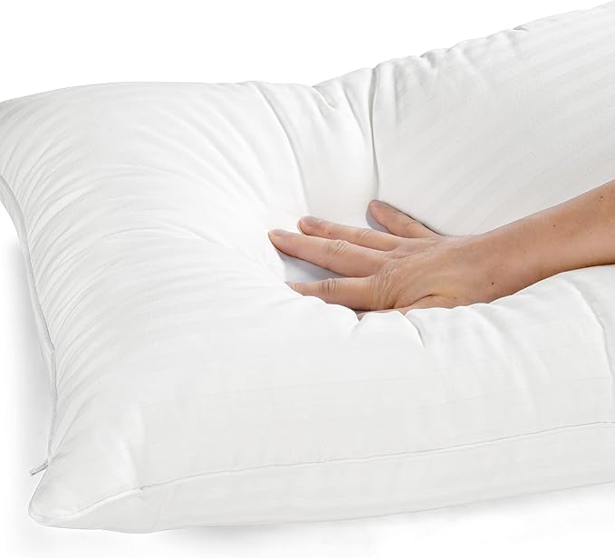 EverSnug Adjustable Pillows for Sleeping, Cooling Support, Set of 2 (Standard, Down Alternative)
