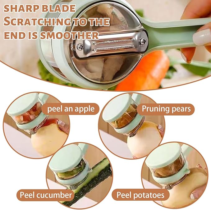 Peeler with Container - New with Box Storage Kitchen Special Fruitpeeler，Vegetable Peeler with Storage Box, Double-Sided Stainless Steel Multi-function Peeler for Home Kitchen (2 PCS Mix)