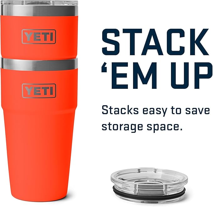 YETI Rambler 20 oz Stackable Tumbler, Stainless Steel, Vacuum Insulated with MagSlider Lid