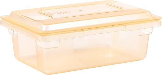 Carlisle FoodService Products CFS 10611C22 StorPlus Color-Coded Food Box Storage Container Only, 3.5 Gallon, 18" x 12" x 6", Yellow (Pack of 6)
