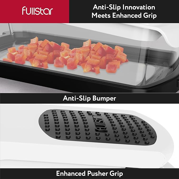 Fullstar Vegetable Chopper - Food Chopper with Container, Spiralizer, Egg Slicer & Juicer - Home Essentials & Kitchen Gadgets (XL - 9 in 1)