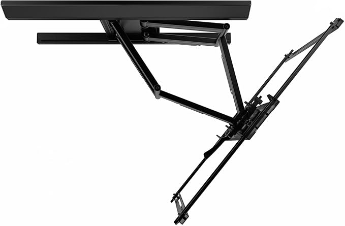 Kanto PMX680 Full Motion Pro Series Mount for 39" to 80" TVs | Adjustable Positioning | Integrated Cable Management | Toolless Tilt | Black