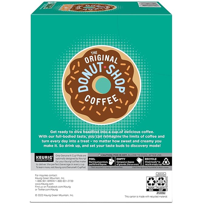 The Original Donut Shop Decaf Keurig Single-Serve K-Cup Pods, Medium Roast Coffee, 96 Count