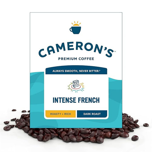 Cameron's Coffee Roasted Whole Bean Coffee, Intense French, 4 Pound