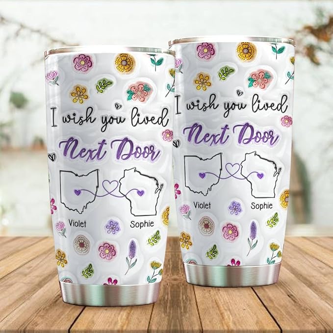 I Wish We Lived Closer Mug, Best Friends Coffee Mugs, Personalized Mugs With Names, Christmas Birthday Gifts For Best Friend Funny Mugs, Sisters Gift From Sister, Long Distance Gifts For Women