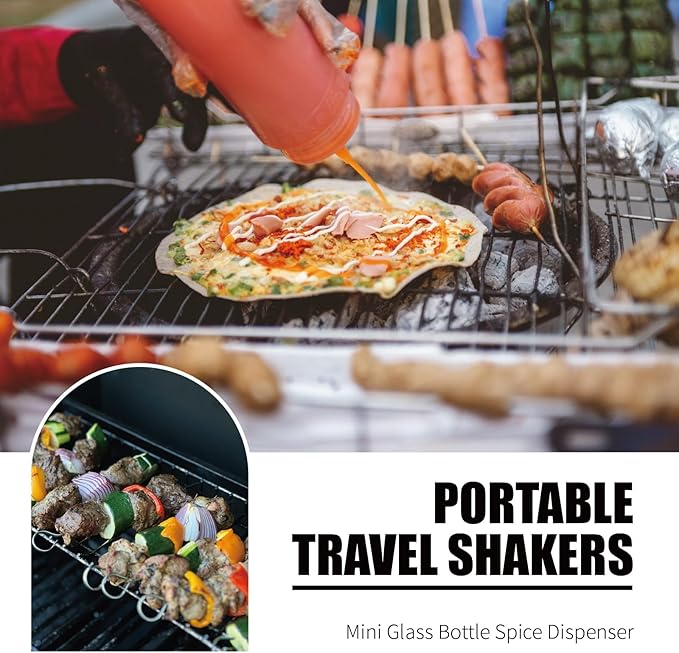Portable Spice Dispenser, Leak-proof Metal Spice Jar, Mini Kitchen Spice Set, Sealed Storage Container for Spices during Travel and Outdoor Camping (5)