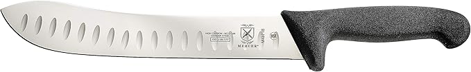 Mercer Culinary BPX M13718 Granton Edge American Butcher Knife, 10-Inch, Granton American Butcher Knife