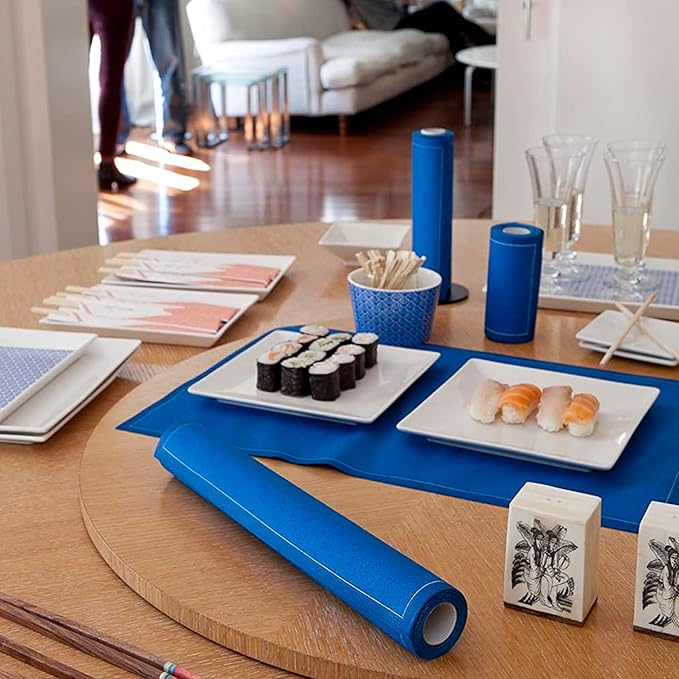 Cotton Cocktail Napkin - 4.3 x 4.3 in - 50 units per roll - Royal Blue