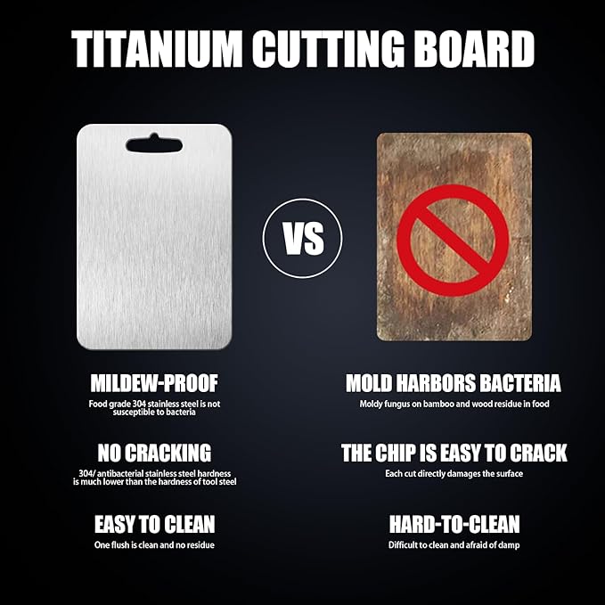 SHIRIA Titanium Cutting Board, Cutting Boards For Kitchen, Double-Sided Titanium Cutting Board for Cutting Vegetables And Meat (17 * 12 in)