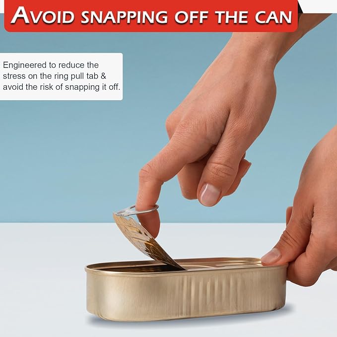 Home-X Pull Tab Can Opener - Manual Ring Pull Can Tab Opener - Easy Open Can Opener for Seniors, Protecting Nails or Arthritis - Dishwasher Safe Can Tab Opener Tool for Kitchen and Outdoors - Red