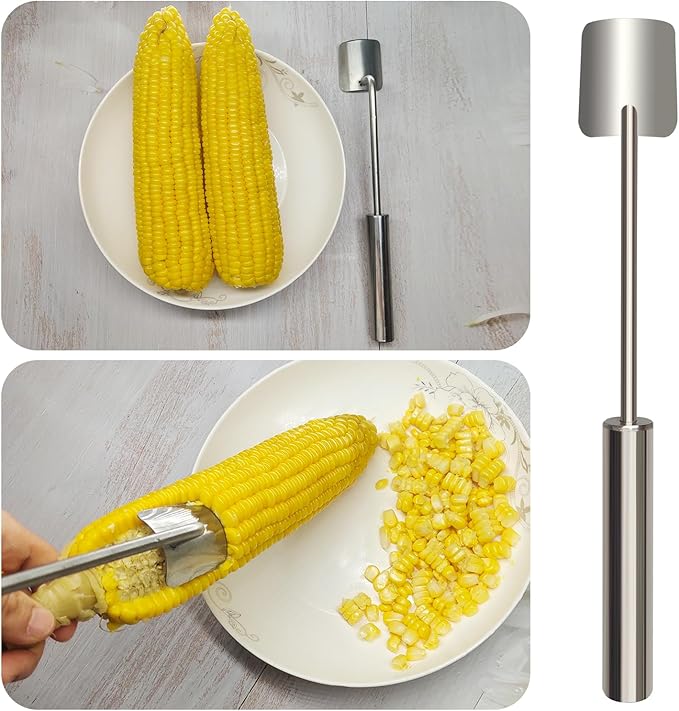 corn peeler, corn on the cob remover, quick and safe, suitable for restaurant chefs, home kitchens, outdoor dining enthusiasts (2 Pcs)