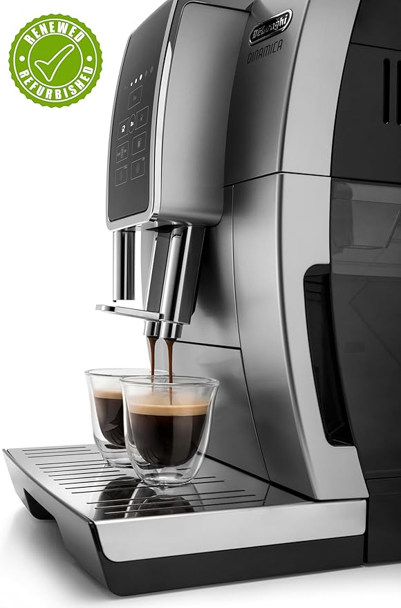 De'Longhi Dinamica Automatic Coffee & Espresso Machine (Silver with Premium Adjustable Frother) (Renewed)