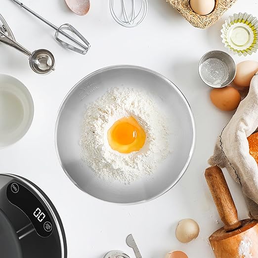 Electronic Kitchen Scale - Precise Digital Scale, Waterproof Stainless Steel, can be Used to accurately weigh Flour, Salt, Cooking and Baking preferences