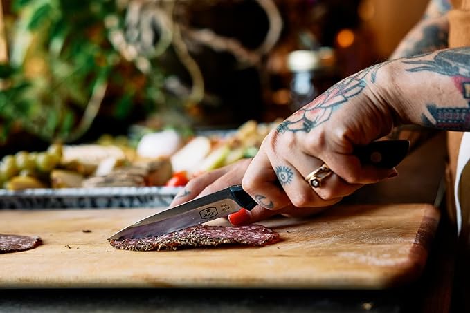 Buck Knives Kitchen 4-Inch Cutlery Paring Knife with Slate Black Paperstone Handle