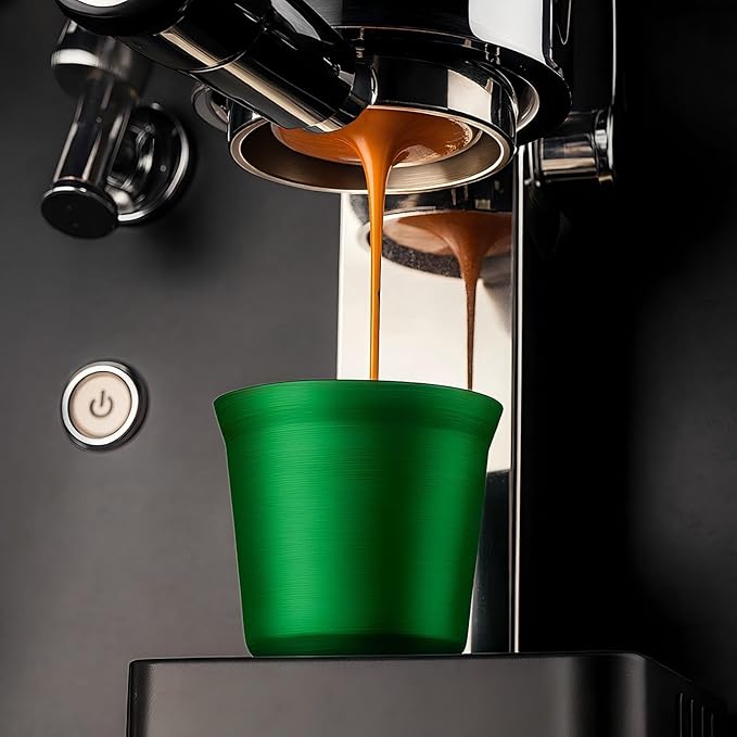 color espresso coffee cups-2 in red and green |304 material | Perfect for tasting coffee, parties, family bars and cafes | Strong Christmas atmosphere.